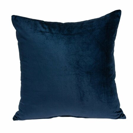 HOMEROOTS 22 x 7 x 22 in. Transitional Navy Blue Solid Pillow Cover with Poly Insert 334046